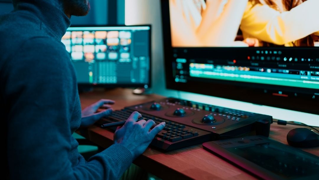 Profesyonel video prodüksiyon kamera ekipmanı